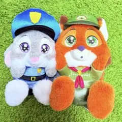 ディズニーストア　ズートピア　KIRAME ニック　ジュディ　ぬいぐるみ　幼少期