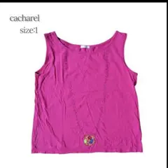 [美品] cacharel キャシャレル ノースリーブ インナー フラワーのサムネイル