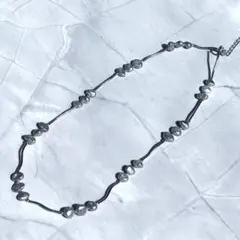 【美品】バロックパール ステーション　ネックレス シルバーカラー グレーパールのサムネイル