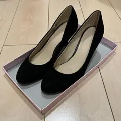 BLISS POINT ブラックスエードハイヒール 23.0cmのサムネイル