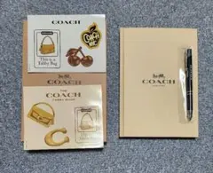 COACH　ノベルティ　ノート　ボールペン　ステッカーのサムネイル