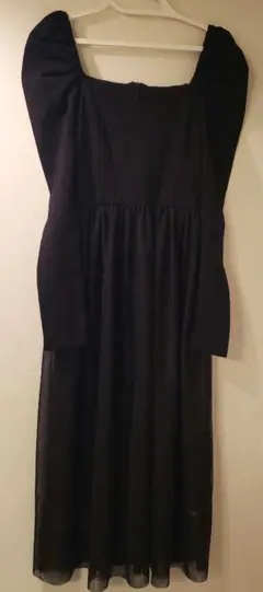 Dazy 長袖ブラックワンピースサイズスカートシースルー