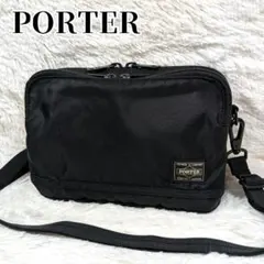 【美品】PORTER ポーター フラッシュ ショルダーバッグ 黒 吉田カバンのサムネイル