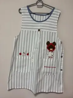 the bear school ストライプエプロン