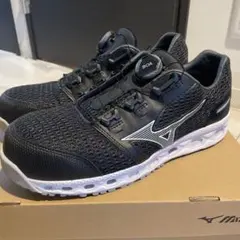 Mizuno 安全靴 グレー ベルクロ - メルカリ