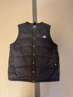 美品　ノースフェイス　中綿ベスト　カーキ、Lサイズ、NY32230