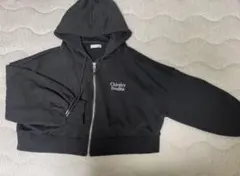 INGNI ZIPショートパーカー M ブラック