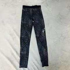 CWX ワコール レディース ブラック/マルチカラー タイツ Sサイズ