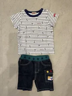 子供用Tシャツとショートパンツセット