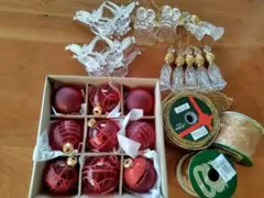 クリスマスオーナメント 　リボン　セット