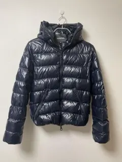 ★超美品　DUVETICA フード付きダウンジャケット 48 ネイビー