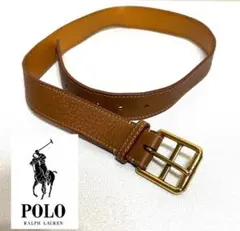 POLO RALPH LAUREN 本革　ブラウン レザーベルト