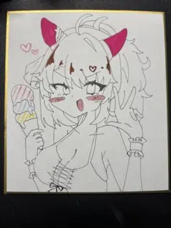 ウマ娘ダンツフレーム手描きイラスト 原画 一点物 ファンアート - メルカリ