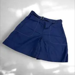 ラルフローレン　ベルト付き ショートパンツ　ステッチネイビー　9号（C3のサムネイル