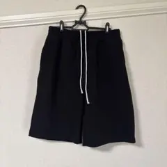 黒 ショートパンツ ゴムウエスト