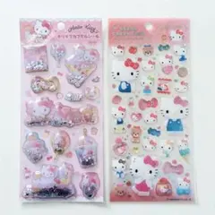 【正規品】キラキラカプセルシール　クリアキャンディシール　ハローキティ