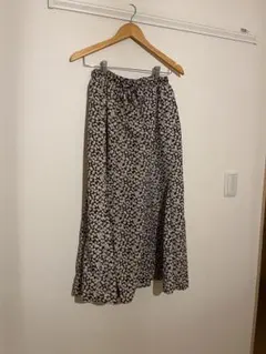 Samansa Mos2 花柄ロングスカート