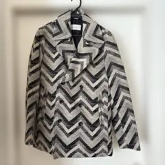 SeaGreen ジグザグピーコート グレー・ブラック