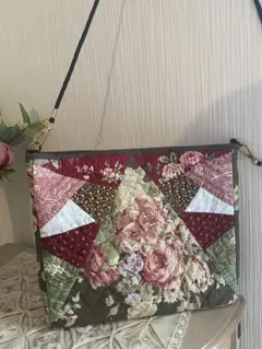ハンドメイド パッチワーク ショルダーバッグ
