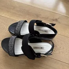 DIANA サンダル 厚底 グリッター ブラックのサムネイル