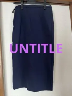 UNTITLED ネイビー タイトスカートのサムネイル