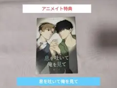 息を吐いて俺を見て　アニメイト　アニメイト特典　特典　リーフレット　森キヨウ