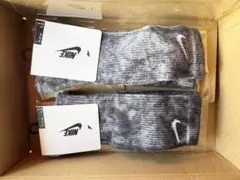 【2セット】レア ナイキ 後染めタイダイソックス ブラック