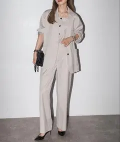 Bonjour Sagan 杢調シングルテーラードジャケット