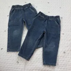 デニムパンツ　100cm 双子