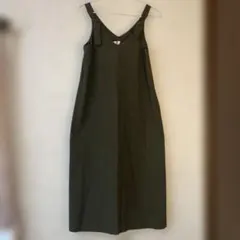 オリーブグリーン サロペット M