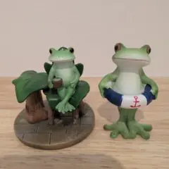 カエルの置物 2体セット　コポー