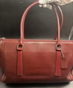☆希少Coach Vtg y2k Legacy Zip Bag Burgundy