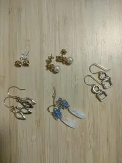 5ペアのピアスセット