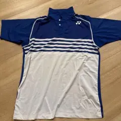 YONEX バドミントンゲームシャツ JP L 青/白