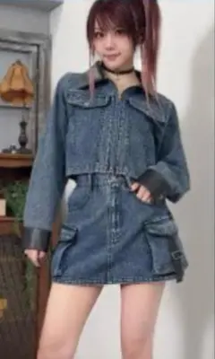 デニムスカパン　デニムミニスカ（田中れいな×CECIL McBEE×アベイル）のサムネイル