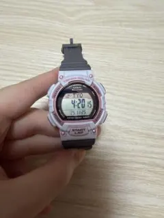 CASIO デジタル腕時計 グレー/ピンク