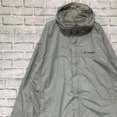 コロンビア　マウンテンパーカー　グレーXL ロゴ刺繍アウトドア924