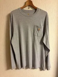 カーハート ポケットロンT グレー L