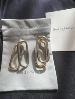 Seads Mara シーズマーラ　シルバーゴールドコンビピアスのサムネイル