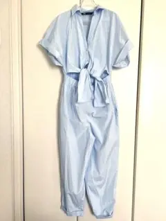 ZARA ライトブルー オールインワン