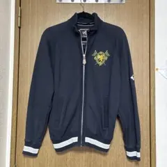 VAN刺繍ロゴ付きネイビージップアップジャージ