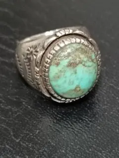 インディアンジュエリー ターコイズリング 12号