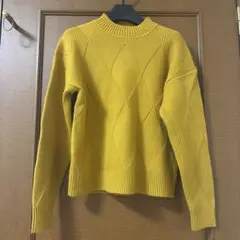 a.v.v standard イエロー 黄色 厚手セーター ニット Lサイズ