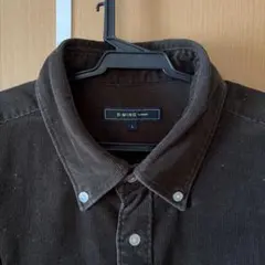 B:MING by BEAMS コーデュロイ長袖シャツ L ダークグリーン