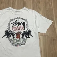 old stussy Tシャツ　半袖　白　ホワイト　古着　90s