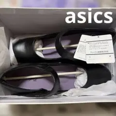 asicsのLady worker ・ストラップらくちんパンプス黒24.5EEEのサムネイル