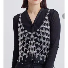 超美品！chika kisada シェルボタンビスチェ 最終価格】chika kisada チカキサダ シェルボタン ビスチェ