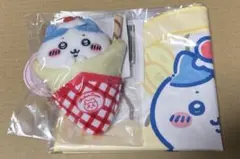 ちいかわ　クレープくじ　ハチワレ　C賞マスコット　E賞タオル