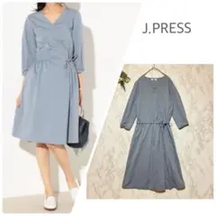 J.PRESS 【洗える】ツイルジャージワンピース　9号 M オンワードのサムネイル