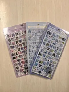 サンリオ ボンボンドロップシール 文字 シナモロール　はぴだんぶい　クロミ